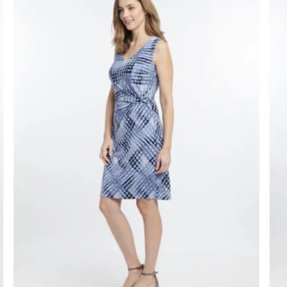 Nic + Zoe Cross Over Twist Sheath Dress Womens Size XS (617) - Picture 7 of 11